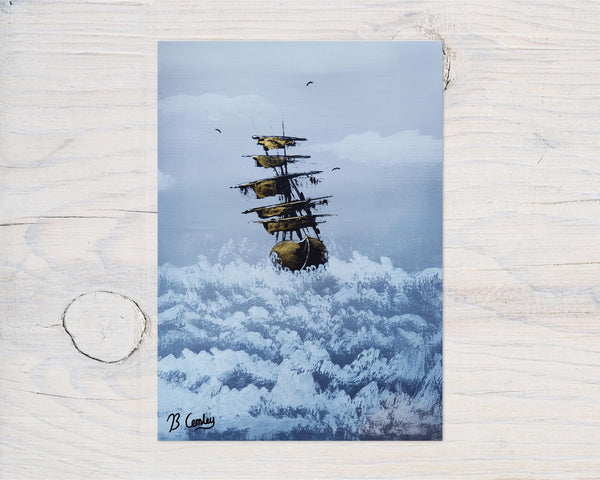 Ocean Treasures" A4 Print on 260gsm Glossy Art Card, ideal Wall Decor - Rainbowprint.uk