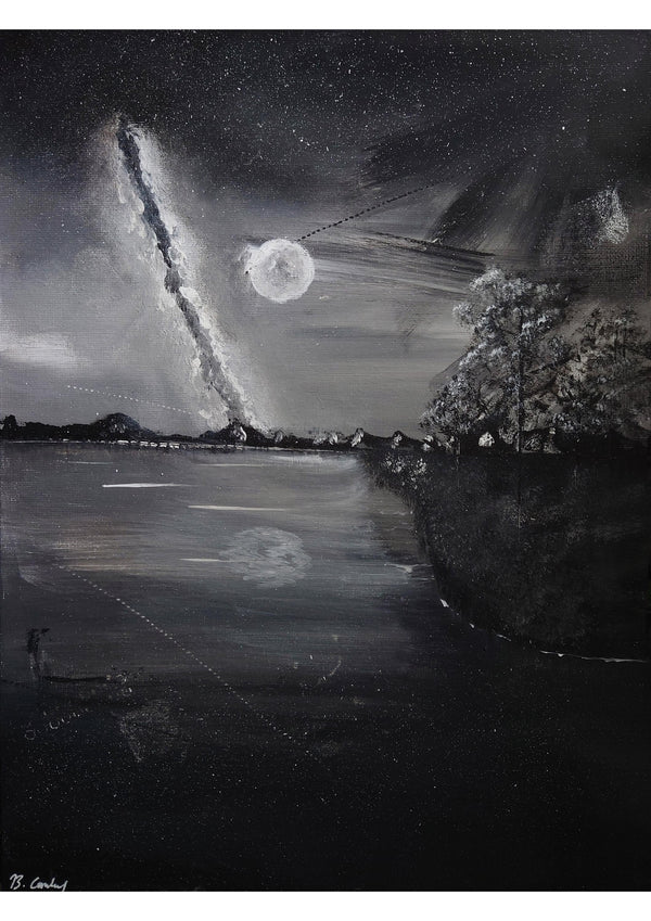 Moonlight Walk" A4 Wall Art Print - Rainbowprint.uk