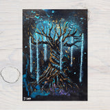 Mystic Tree" A4 Print on 260gsm Glossy Art Card, ideal for Wall Decor - Rainbowprint.uk