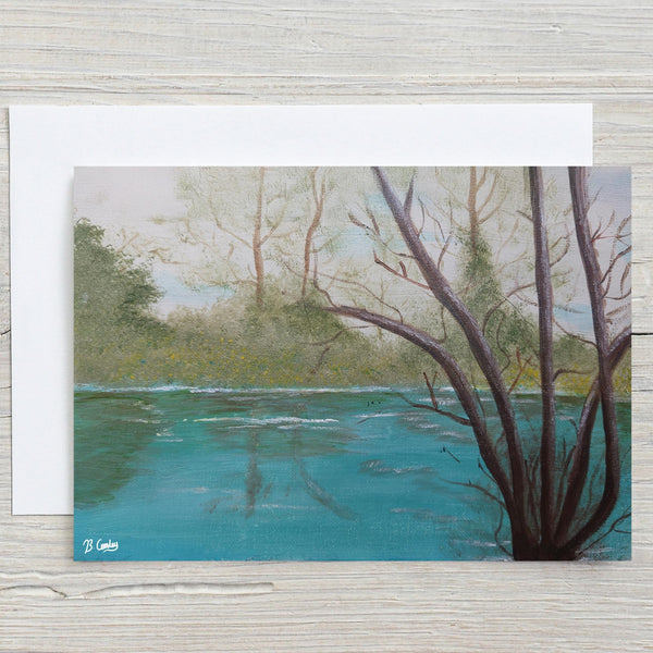River Roots Original 30x20cm Painted Canvas - Rainbowprint.uk