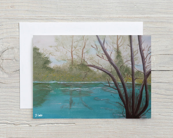 River Roots Original 30x20cm Painted Canvas - Rainbowprint.uk