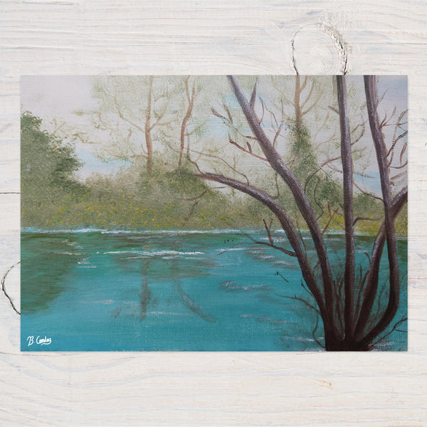 River Roots Original 30x20cm Painted Canvas - Rainbowprint.uk