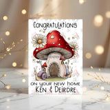 New Home, thank you for helping: personalised card