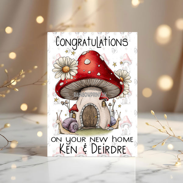 New Home, thank you for helping: personalised card