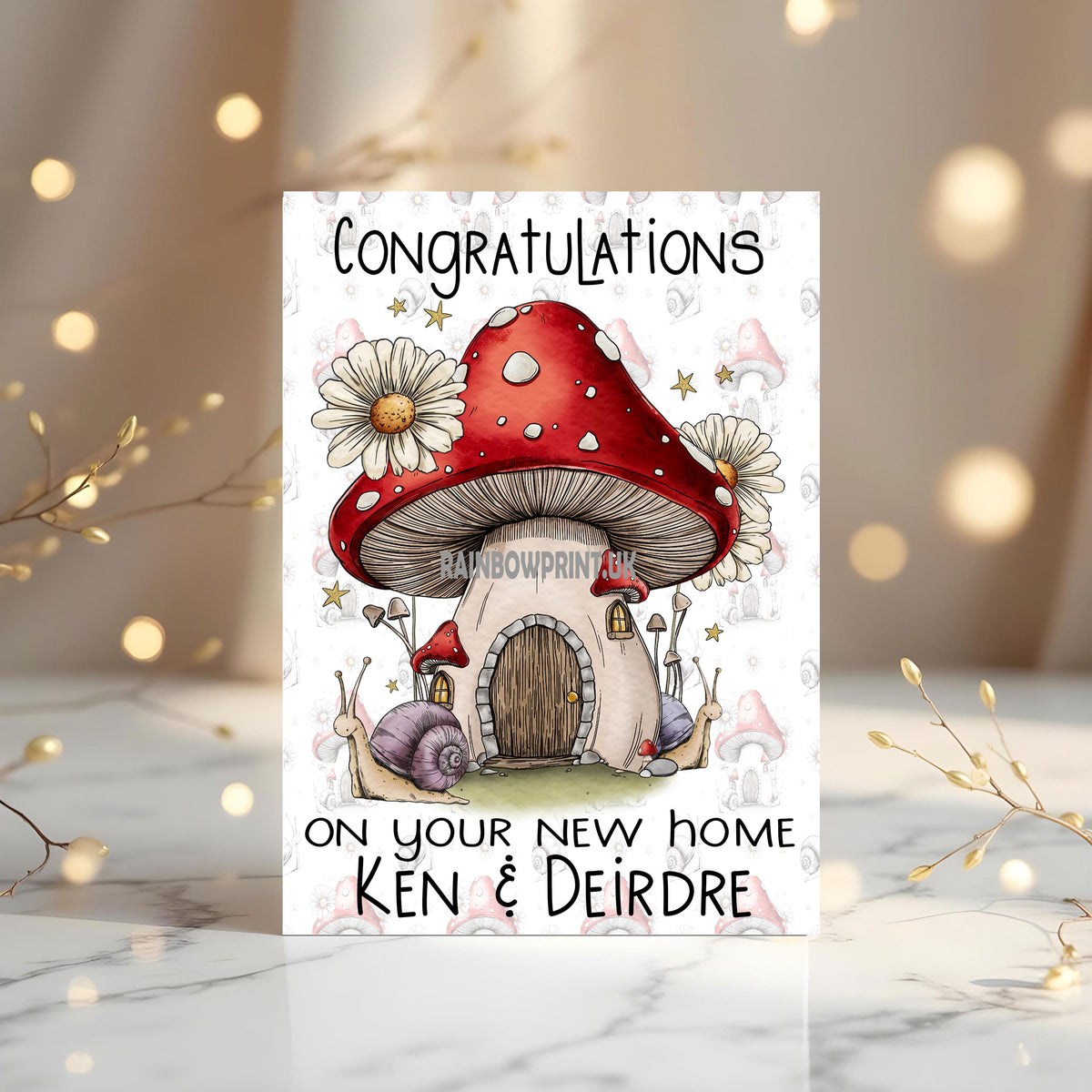 New Home, thank you for helping: personalised card