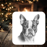 Boston Terrier Dog Coaster personalised with any wording