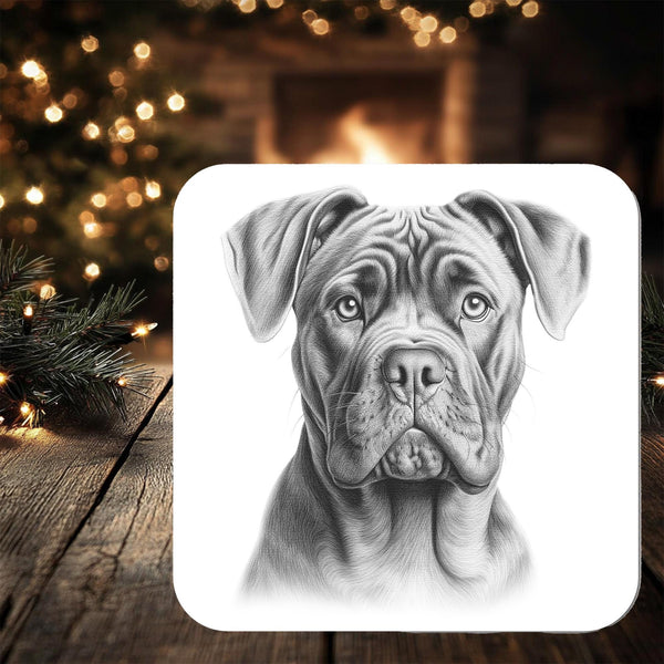 Cane Corso Dog Coaster personalised with any wording