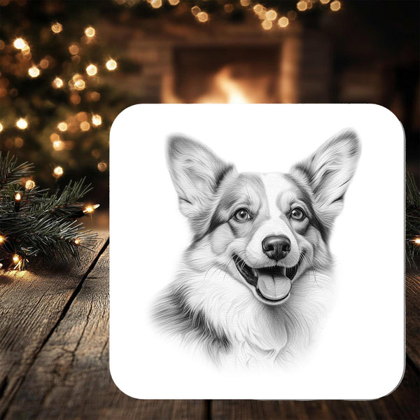 Corgi Dog Coaster personalised with any wording