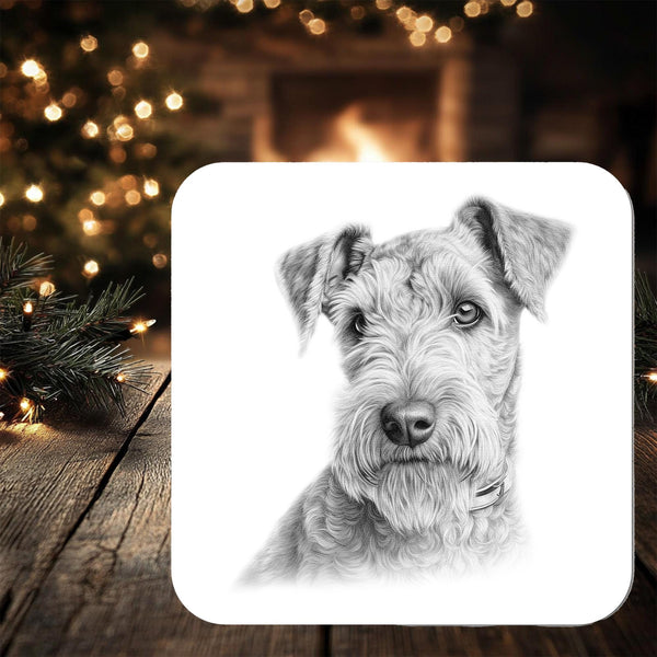 Lakeland Terrier Dog Coaster: personalised with any wording