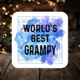 Best Grampy Coaster Gift: can be personalised