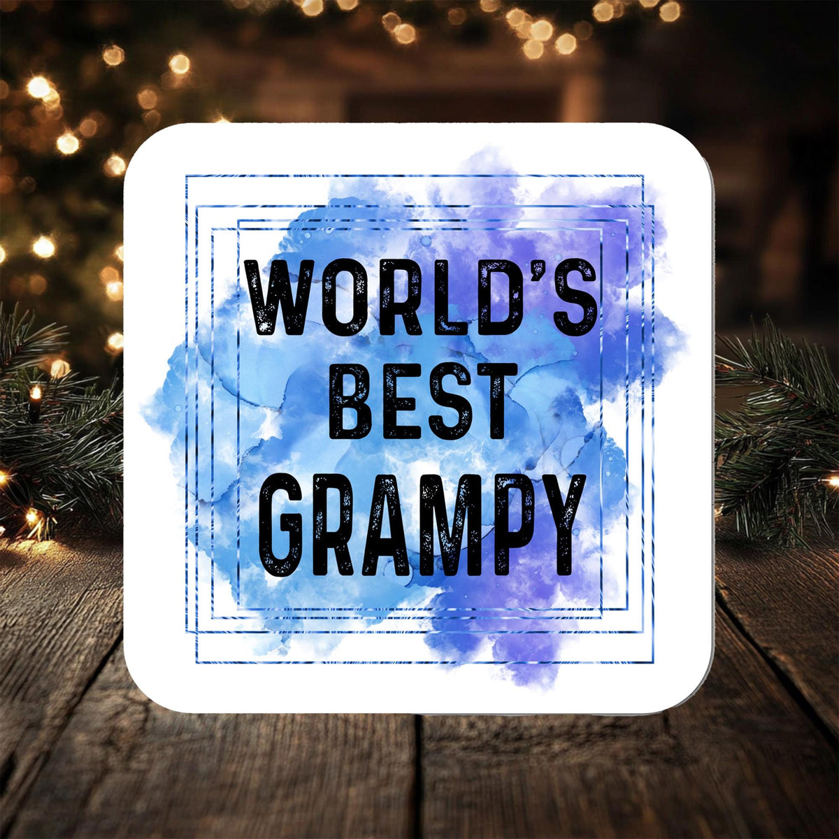Best Grampy Coaster Gift: can be personalised