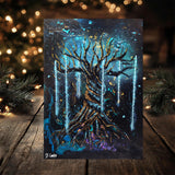 Mystic Tree A4 Print on 260gsm Glossy Art Card, ideal for Wall Decor