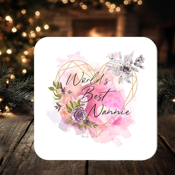 Nannie Coaster Gift: can be personalised