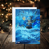 Voyage A5 Glossy Greetings Card, can be personalised