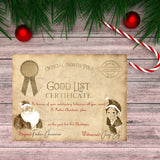 Letter from Santa plus Good List Certificate: Personalised Bundle - Rainbowprint.uk