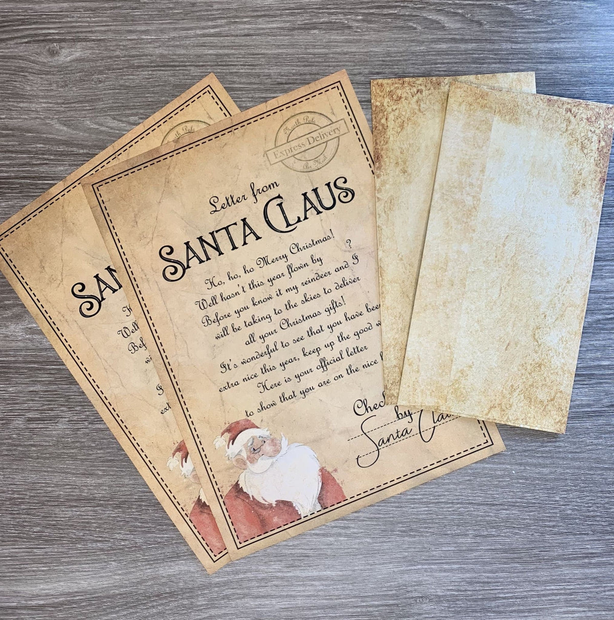 Letter from Santa plus Good List Certificate: Personalised Bundle - Rainbowprint.uk