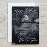 Moon Mountains A4 Print on 260gsm Glossy Art Card: ideal Wall Decor - Rainbowprint.uk