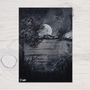 Moon Mountains Greetings Card, can be personalised - Rainbowprint.uk