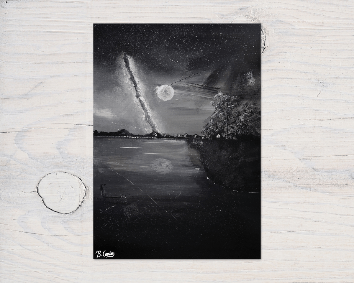 "Moonlight Walk" A4 Wall Art Print - Rainbowprint.uk
