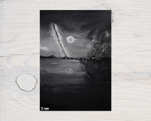 "Moonlight Walk" A4 Wall Art Print - Rainbowprint.uk