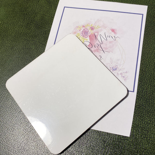 Mother's day Floral Best Step Mum Coaster For Her Cup Of Tea, Custom Coaster Kitchen Gift, Afternoon Tea Gift Keepsake For Step Mother - Rainbowprint.uk