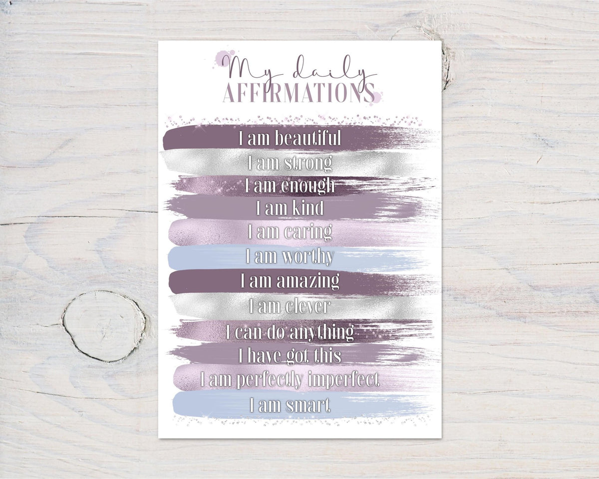 Motivational Make - Up Themed Personalised Glossy A4 Wall Print, with list of Motivating Sayings, Ideal Wall Art, with name if required - Rainbowprint.uk