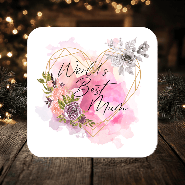 Mum Coaster Gift: Personalised Mother's Day or Birthdays - Rainbowprint.uk