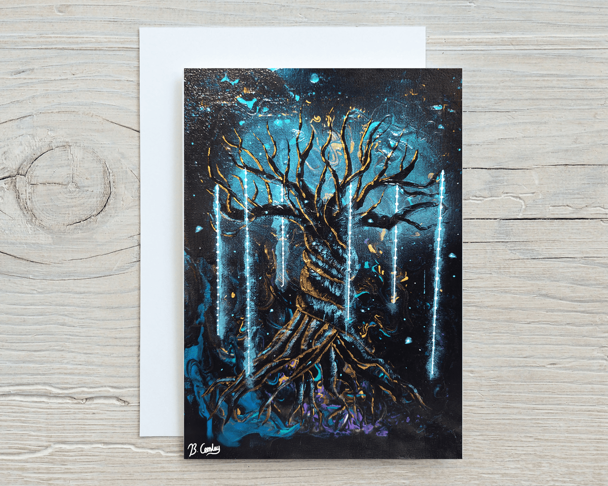 Mystic Tree Print on A4 glossy art card - Rainbowprint.uk