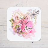 Nan Personalised Coaster Gift - Rainbowprint.uk
