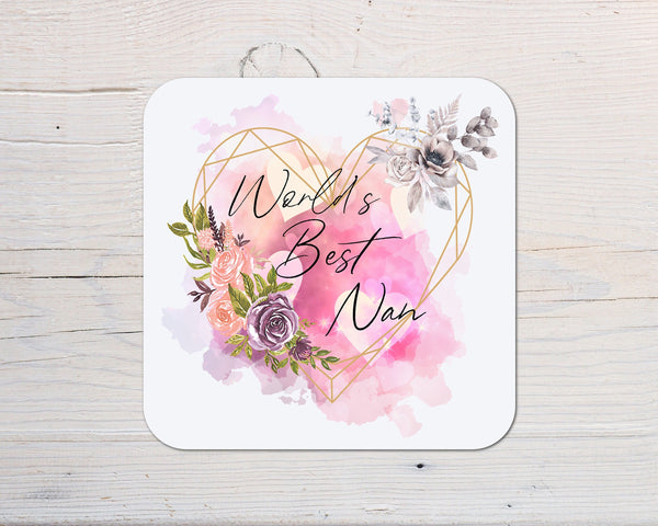 Nan Personalised Coaster Gift - Rainbowprint.uk