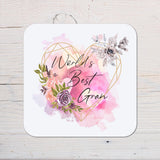 Nana Coaster Gift: can be personalised - Rainbowprint.uk