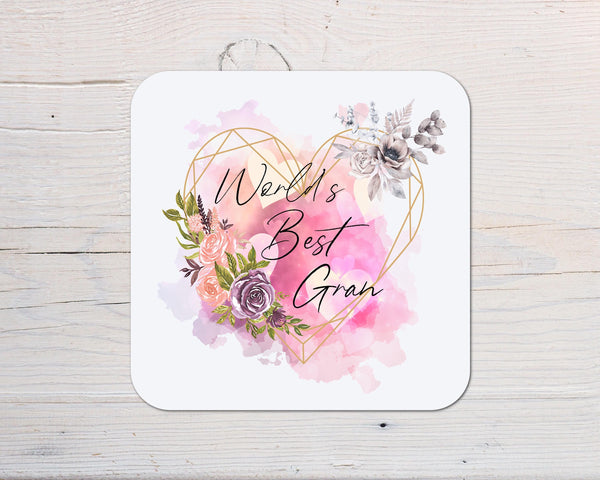 Nana Coaster Gift: can be personalised - Rainbowprint.uk