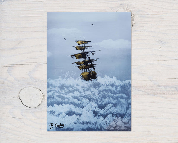 Ocean Treasures" A4 Print on 260gsm Glossy Art Card, ideal Wall Decor - Rainbowprint.uk