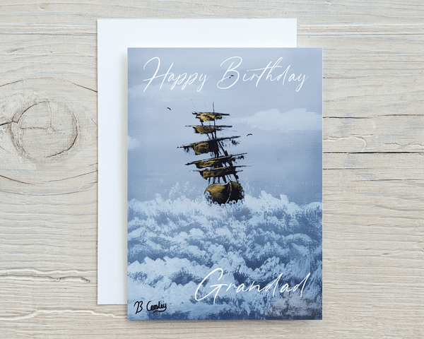 "Ocean Treasures" A5 Greetings Card, can be personalised - Rainbowprint.uk