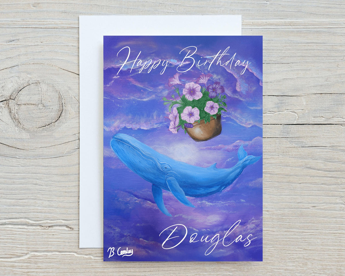 Oh No Not Again Floral " Greetings Card, can be personalised - Rainbowprint.uk