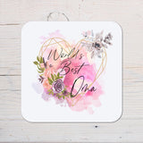 Oma Coaster Gift: can be personalised - Rainbowprint.uk