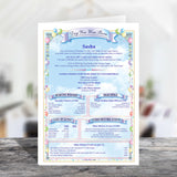 Personalised 100th Birthday Card: Birth Date Facts, A Century of Stories - Rainbowprint.uk