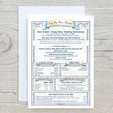 Personalised Anniversary Card: 