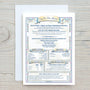 Personalised Anniversary Card: "Day You Were Married" History Card - Rainbowprint.uk