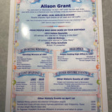 Personalised Birthday History A5 Print: Unique Keepsake Gift - Rainbowprint.uk