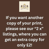 Personalised Coat of Arms & Surname History Print: Unique Fantasy Wedding Anniversary Gift - Rainbowprint.uk