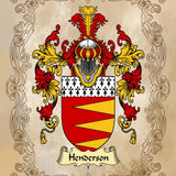 Personalised Family Crest Print: Genealogy Gift, Coat of Arms Wall Art, unframed - Rainbowprint.uk