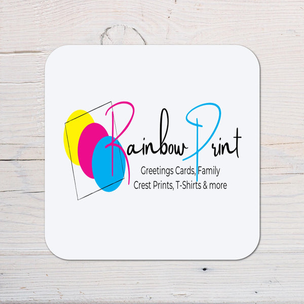 Personalised London Bus Coaster: With Initial, Gift for Bus Fans - Rainbowprint.uk