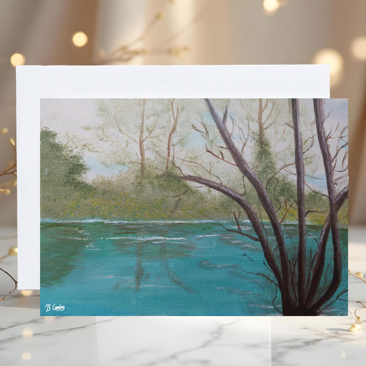 River Roots A5 Greetings Card, can be personalised - Rainbowprint.uk