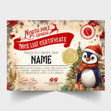 Santa's Good List Personalised Certificate: Christmas 2026 Keepsake - Rainbowprint.uk