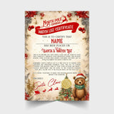 Santa's Watch List Certificate: Personalised Christmas Keepsake - Rainbowprint.uk