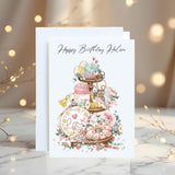 Sewing Enthusiasts Greetings Card: Personalised with Any Name on the front - Rainbowprint.uk