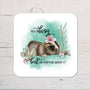 Sloth Coaster - Lazy Sloth - personalised with any Wording, Message - ideal gift - Rainbowprint.uk