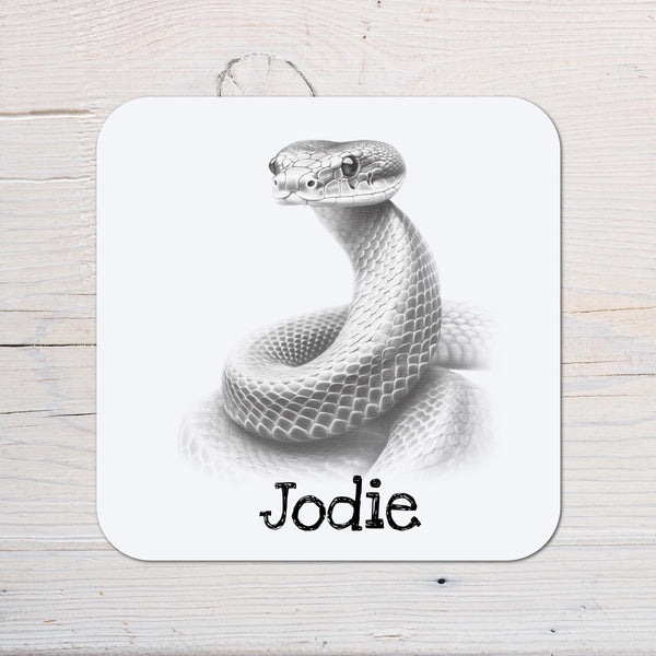 Snake Coaster: personalised with any wording - Rainbowprint.uk