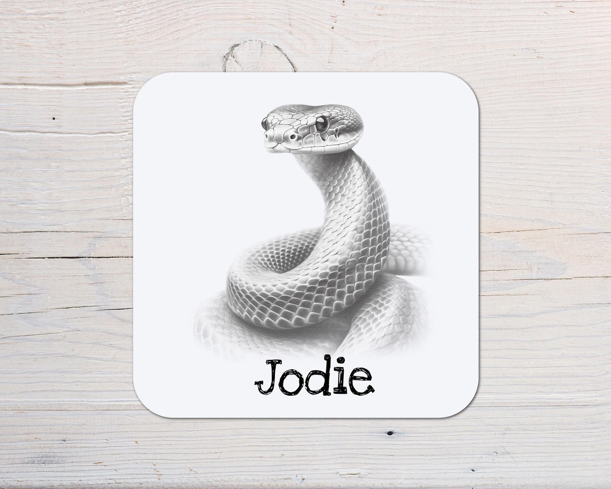 Snake Coaster: personalised with any wording - Rainbowprint.uk